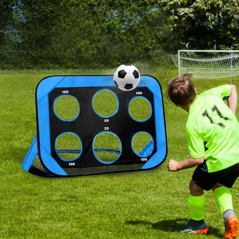 Kids Soccer Goal Football Target Net 4 Modes Goal Modes Soccer Goal Children Soccer Target Net For Playground Backyard