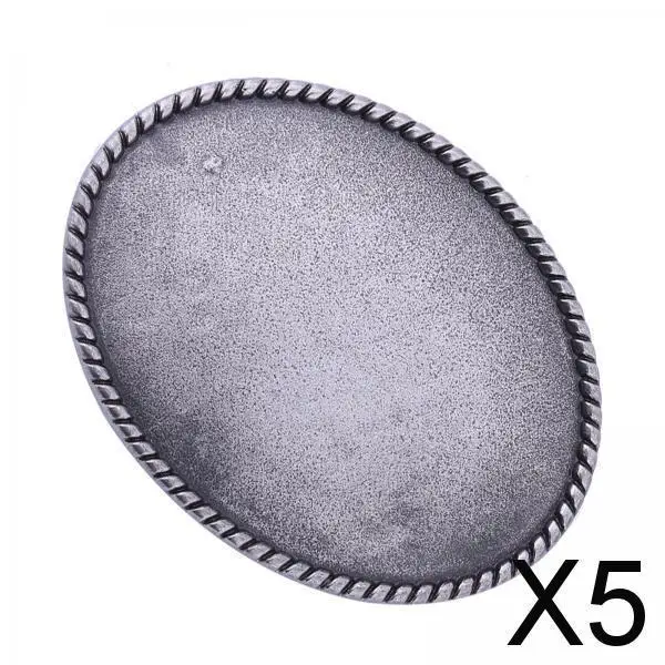

Western Cowboy Mens Belt Buckle Oval Antique Alloy Metal DIY Strap Blank for Fashion Business Casual Leather Belts