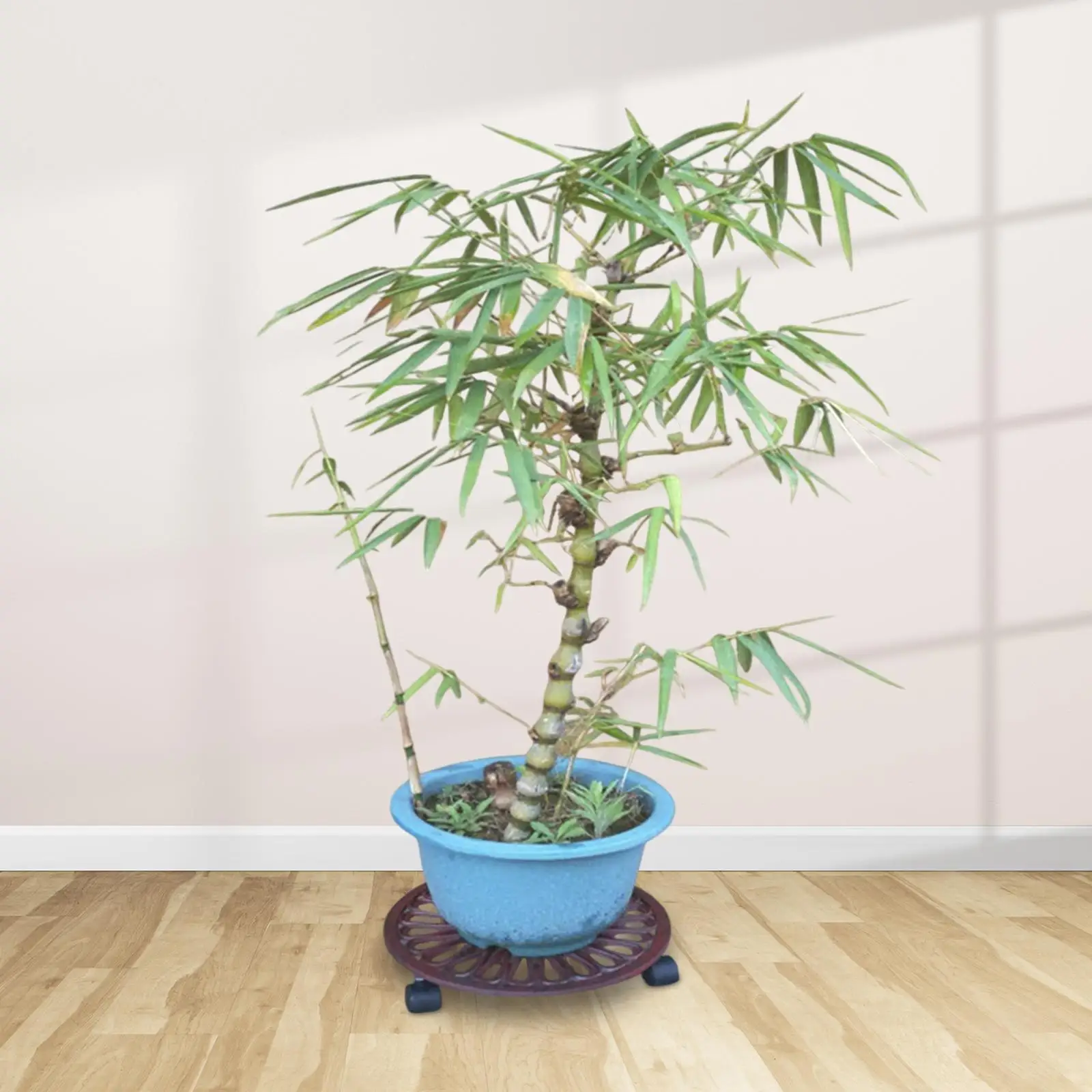 Plant Stand with Wheels Accessories Versatile Pallet Trolley Plant Tray Roller Potted Rolling Plant Stand Holder for Shop Garden