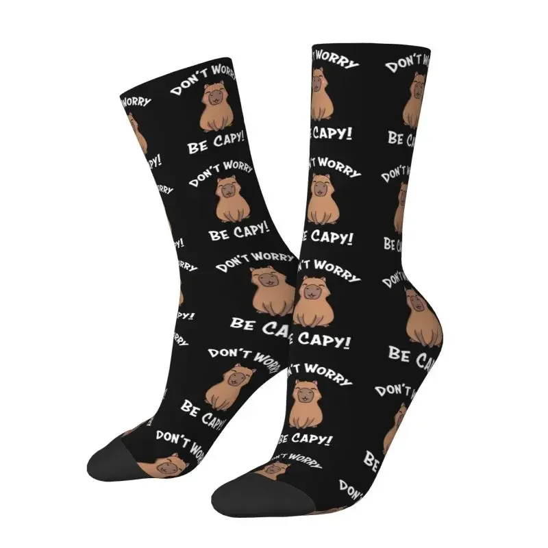 

Y2K Capy capybara men women crew unisex novelty 3D printing cute dress socks