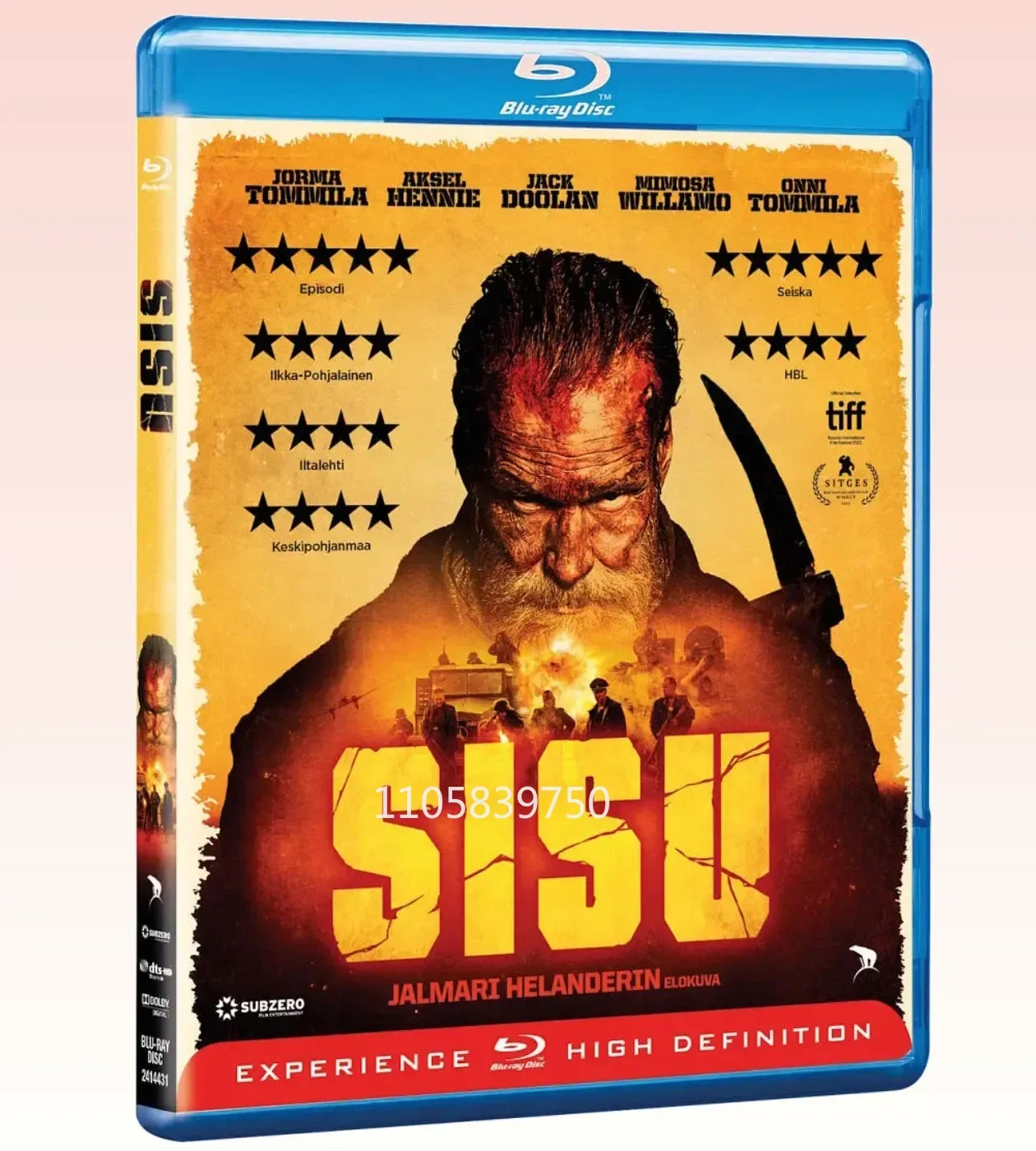 Sisu (2022) 1-Disc Action New Box Set Blu-ray disc High Definition
