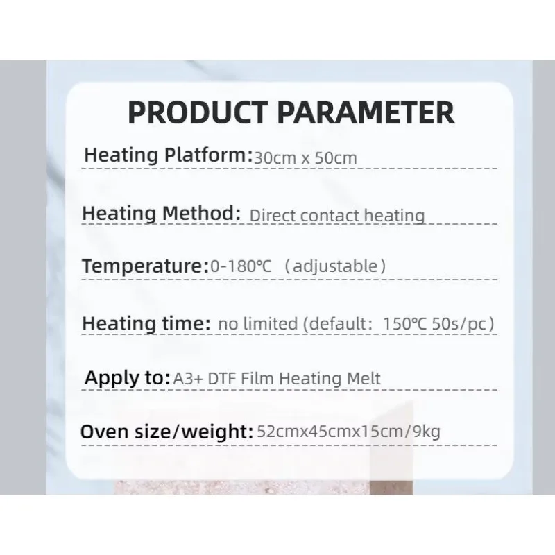 DTF Printer Powder Drying Equipment A3 White DTF Oven For Inkjet Printer