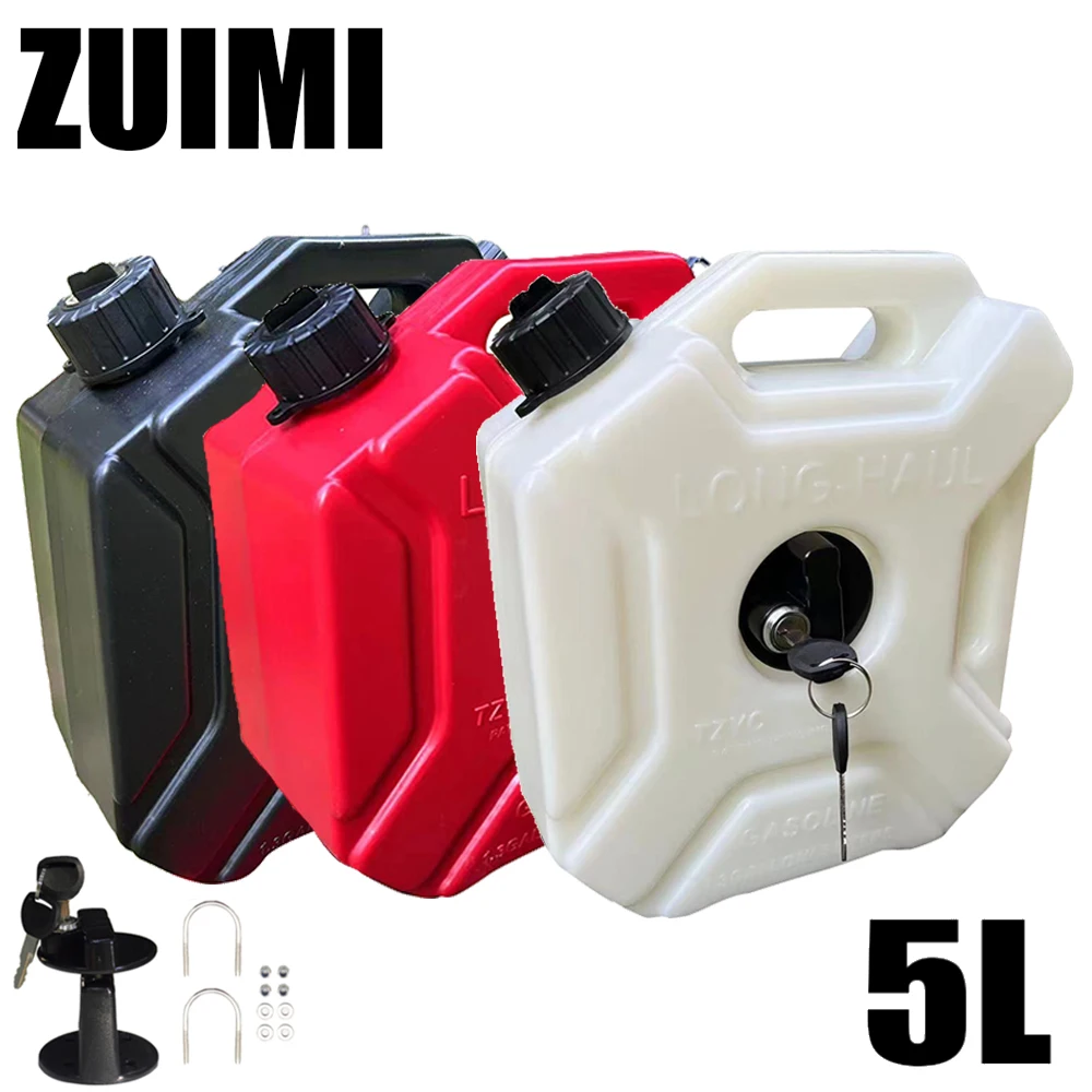 For BMW 5L Fuel Tanks Plastic Petrol Cans Car Jerry Can Mount Motorcycle Jerrycan Gas Can Gasoline Oil Container fuel Canister