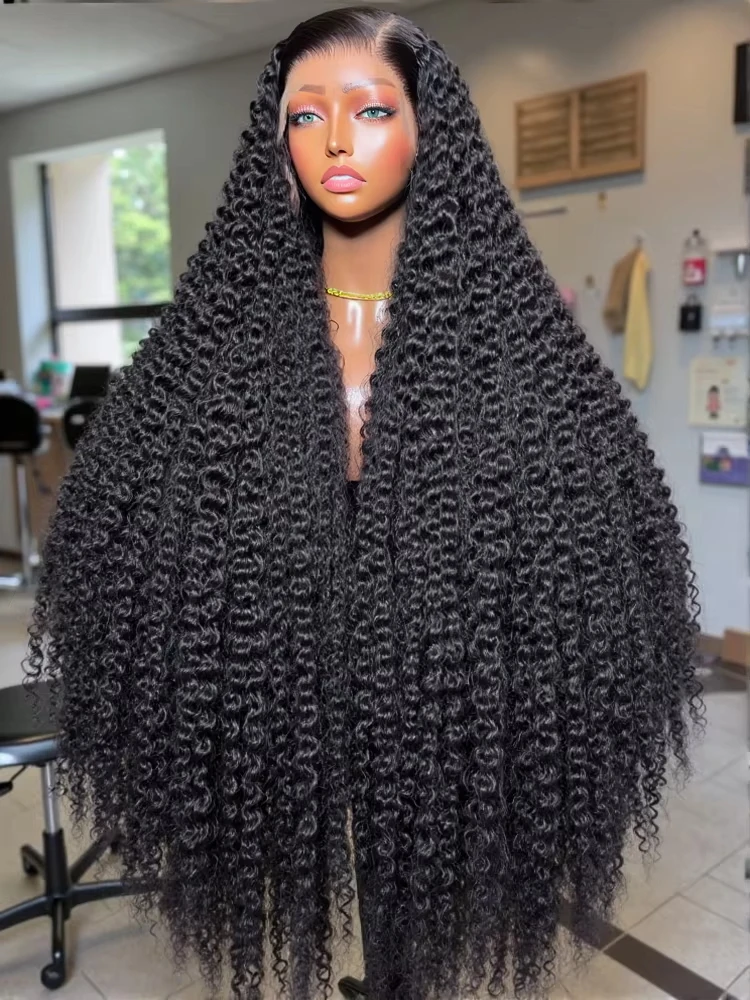 

Burmese Curly 13x6 HD 300% 30 40 46Inch Lace Frontal Human Hair Wigs Deep Wave Frontal Wig on Clearance Sale 100% Human Hair