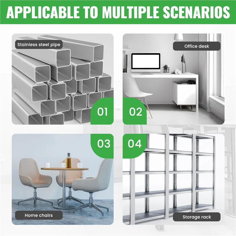 

Chair Leg Plastic Blanking End Cap Square Tube Insert Black 20Mmx20mm 50Pcs