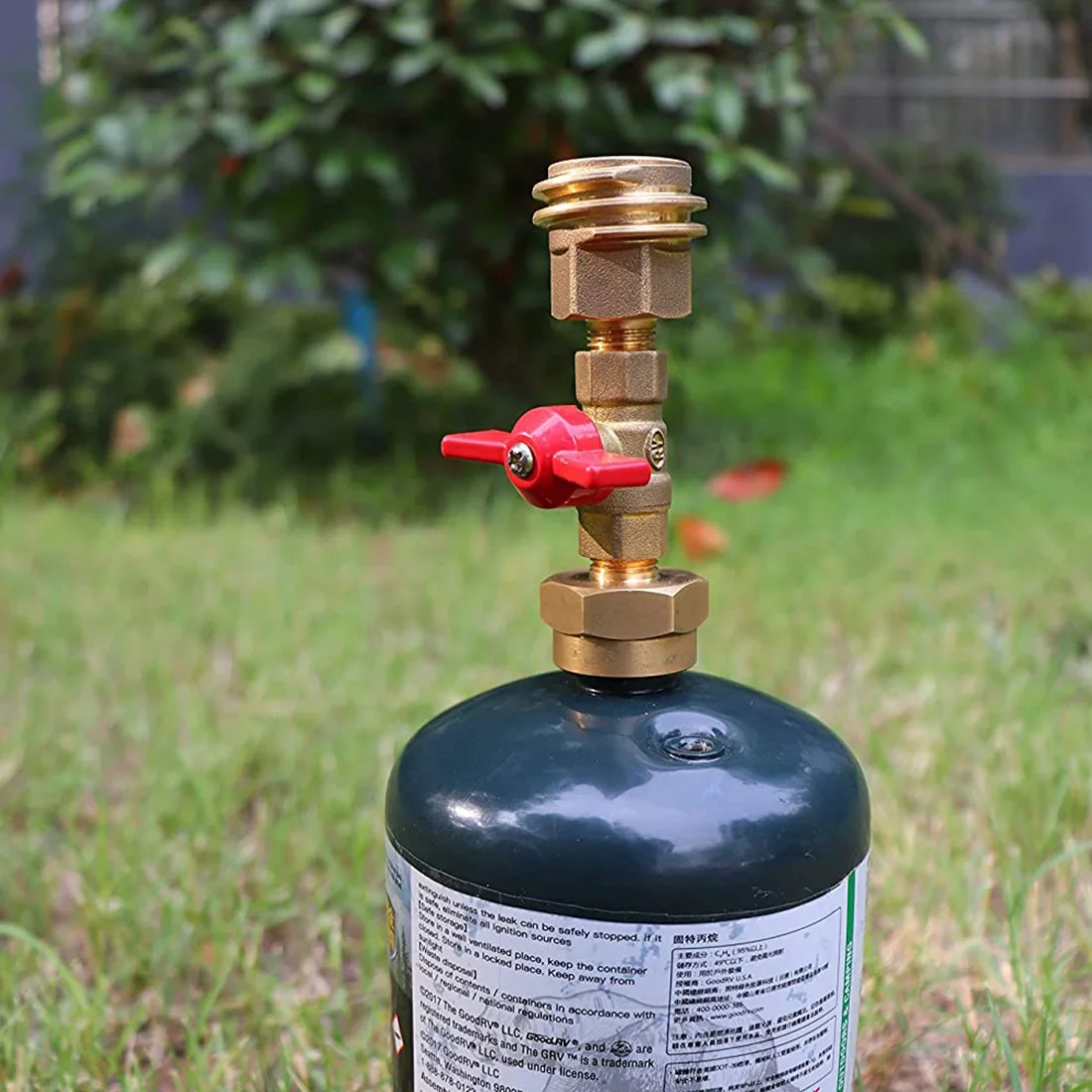 

Адаптер бака с пропаном MCGS-1 на 20 фунтов с клапаном, универсальный преобразователь для одноразового баллона емкостью 1 фунт/16,4 унции