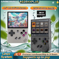 ANBERNIC RG35XX Plus Retro Video Handheld Game Console Linux System 3.5 in IPS Screen 3300mAH 256G 300+ PSP GAMES Kids Gift