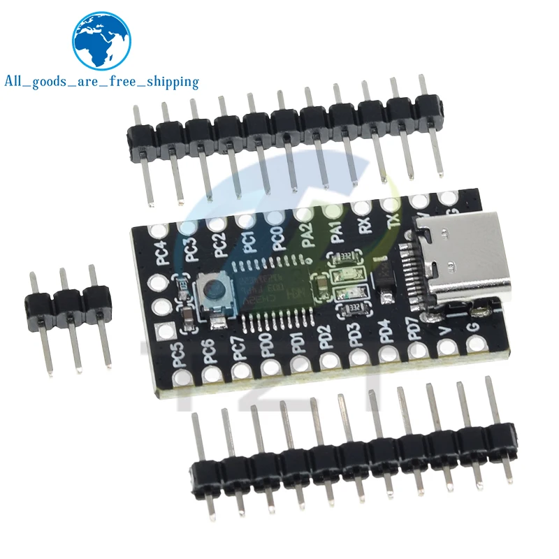 TZT 1/3 قطعة CH32V003 مجلس التنمية الحد الأدنى نظام الأساسية مجلس RISC-V مفتوح المصدر TYPE-C منفذ USB CH32V003F4P6