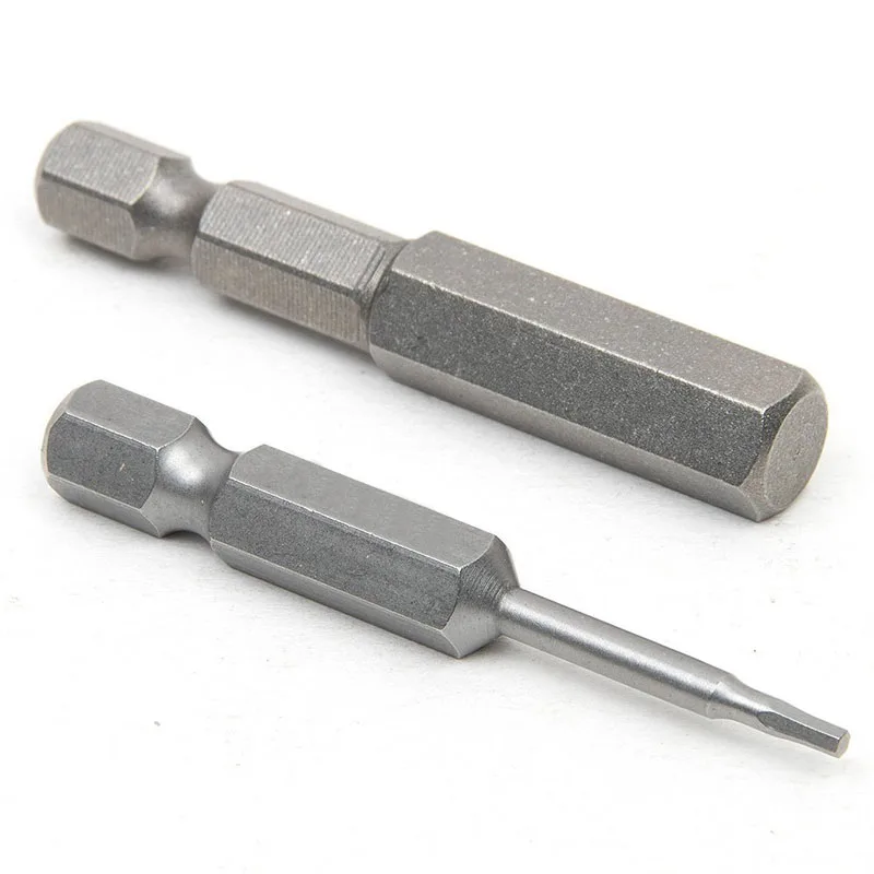 1pcs 50mm Hex Screwdriver Bits  1/4 Inch Hex Shank Magnetic Screw Drivers Set Hexagon Head Allen Wrench Drill Bits Set H1.5-H8