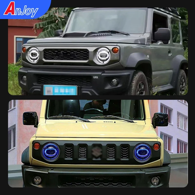 LED headlights Assembly for Suzuki Jimny JB74 2018-2021 Upgrade Bicofal Lens Dynamic Signal Lamp  Waterproof