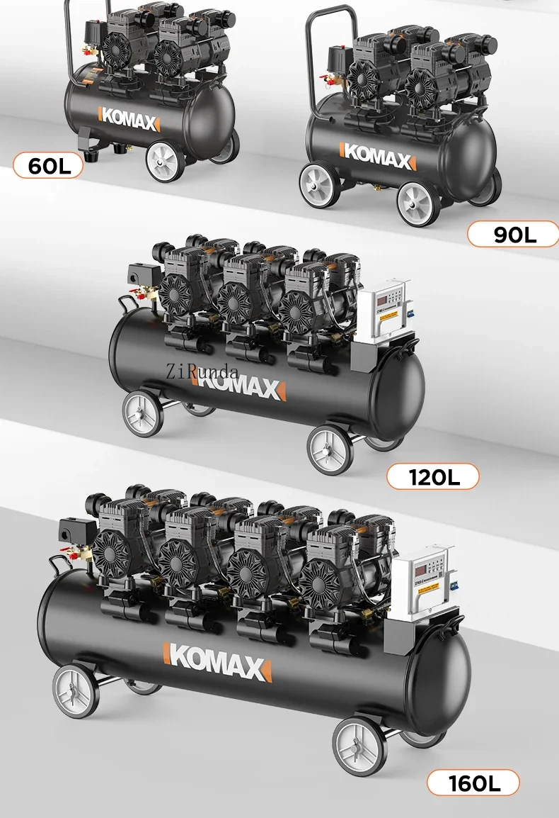~ Бесшумный воздушный компрессор 220 В, небольшой воздушный насос, воздушный компрессор высокого давления промышленного класса