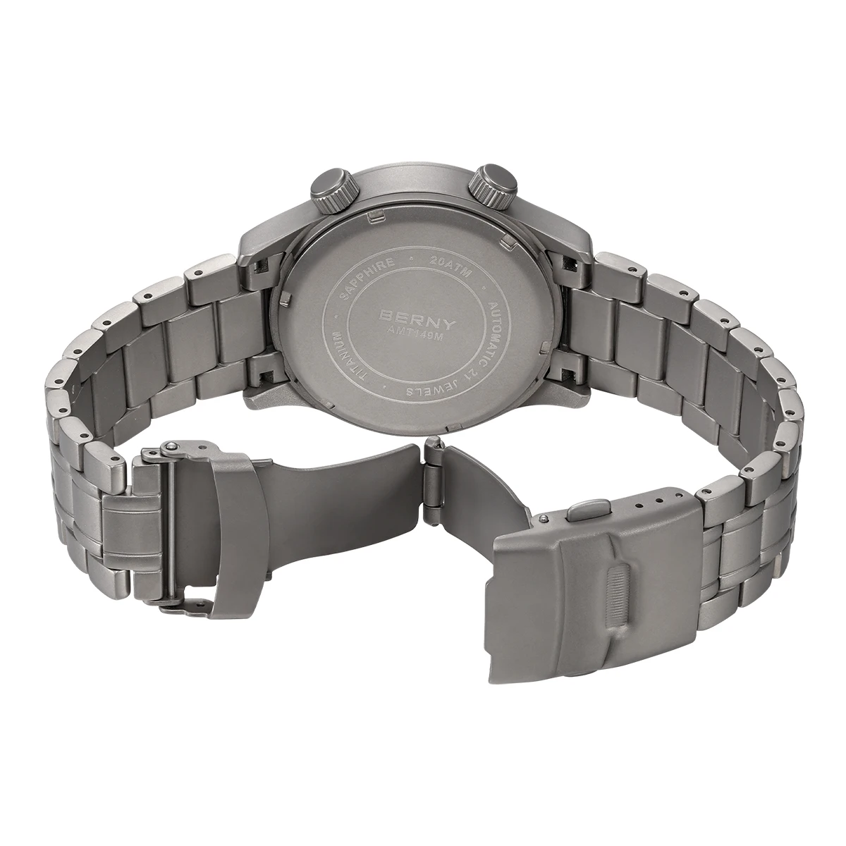 

BERNY Watch Strap 22MM Titanium/Silicone Strap for AMT149M/AMT149MS Replace