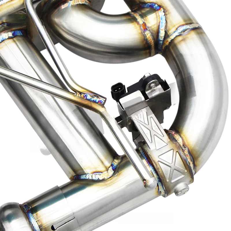 Boska Resonated Midpipe Exhaust Pipe, 1.5mm Polished Stainless Steel Direct-Fit Custom Pipe Fit VW Golf 7 MK7 /7.5 MK7.5 1.4T 20