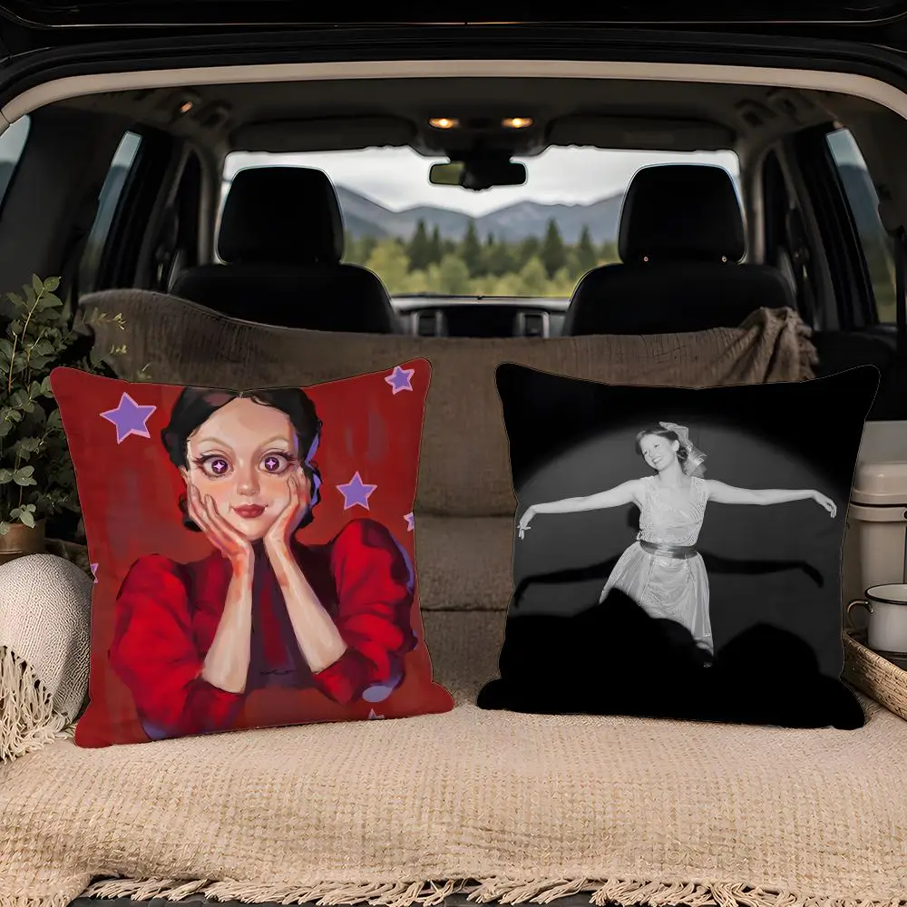 Pearl 2022 Horror Film  Soft Plush  Double Print and Invisible Zipper for Sofa Home Car Use Cushion Cover