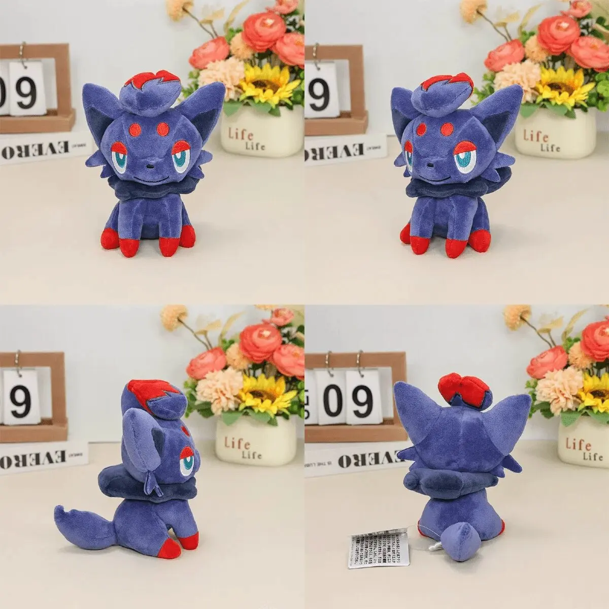 4 أنماط البوكيمون أفخم دمية لعبة زوروا Hisuian Zorua شخصية كرتونية أنيمي صورة عطلة وهدايا عيد الميلاد للأطفال