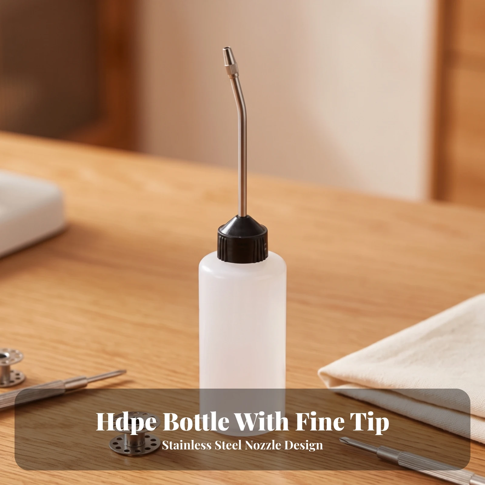 Sewing Machine Oil Bottle Easy to Use Sewing Machine Oiler Oiler with Long Angled Spout Sturdy for Tailors, Appliance Oiling