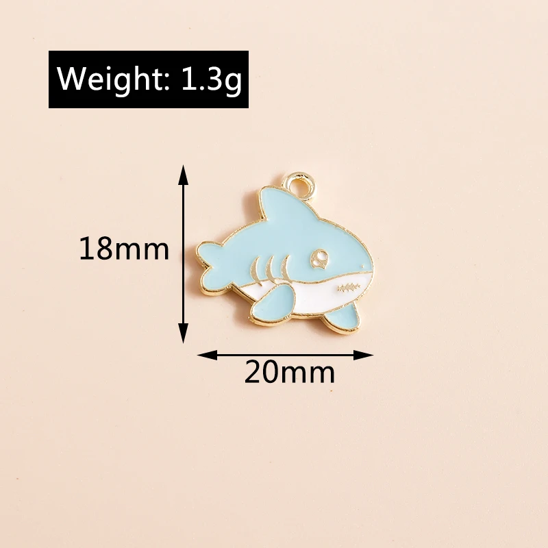 Leslie 10 Stück Emaille Tier Charms Panda Katze Ente Frosch Pinguin Anhänger für Schmuckherstellung DIY Halsketten Ohrringe Schmucksuche – Detail 15