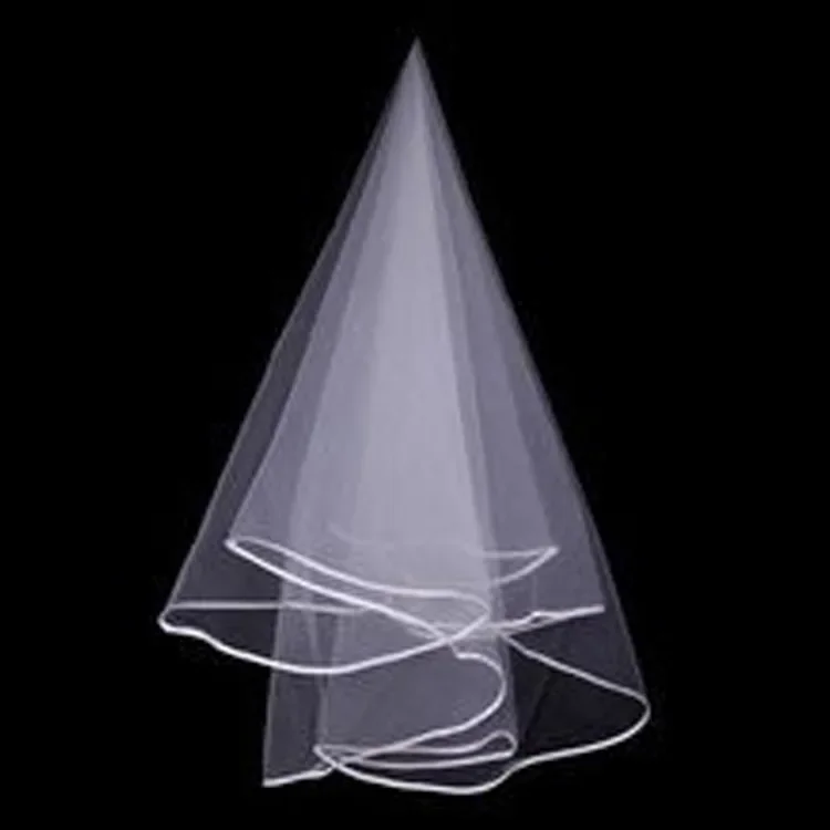 

Simple and Elegent Wedding Veil Bridal Tulle Veils Short White Wedding Veils Cheap Ivory Bridal Veil