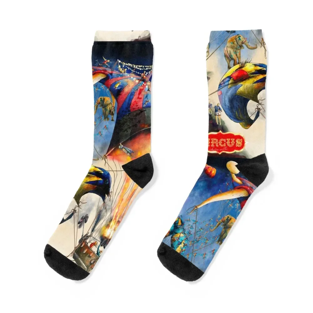 

Circus Socks winter gifts anti slip football Socks For Men Women's