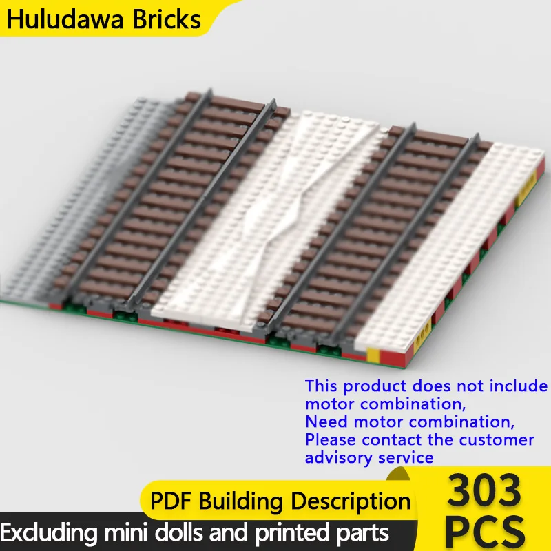 

Конструктор City Car Model MOC: Зимнее деревенское поселение, двойная железнодорожная линия, модульная технология, детские праздничные подарки, набор для сборки игрушек