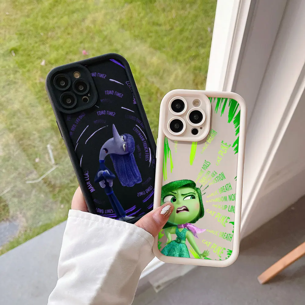 Etui na telefon Disney Inside Out dla OPPO Reno 2 3 4 5 6 7Z 8 8T 10 11 12 Pro Plus 4G 5G Miękka tylna obudowa TPU