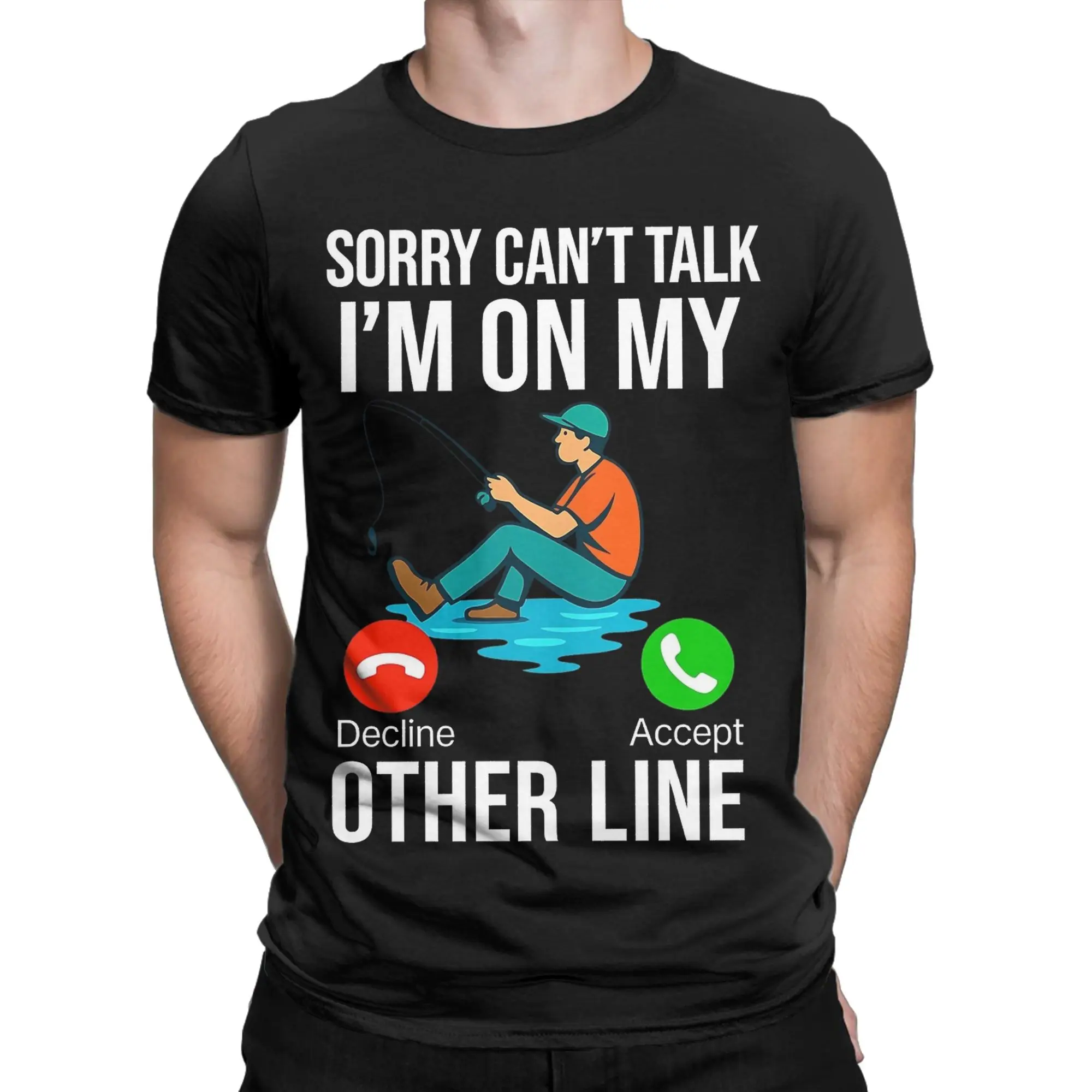 Sorry Can't Talk I'm On My Other Line Accessories Men Women T Shirt Cotton Tee Printed  Tops T-shirt