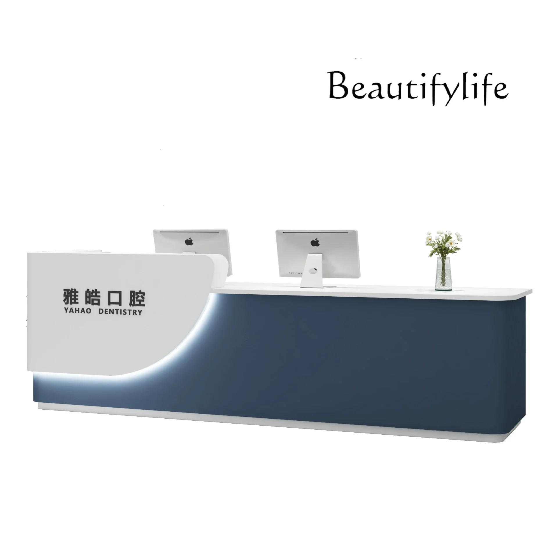 X35 Beauty Salon Special Checkout Page Nordic Fashion Simple Modern Reception Front Desk
