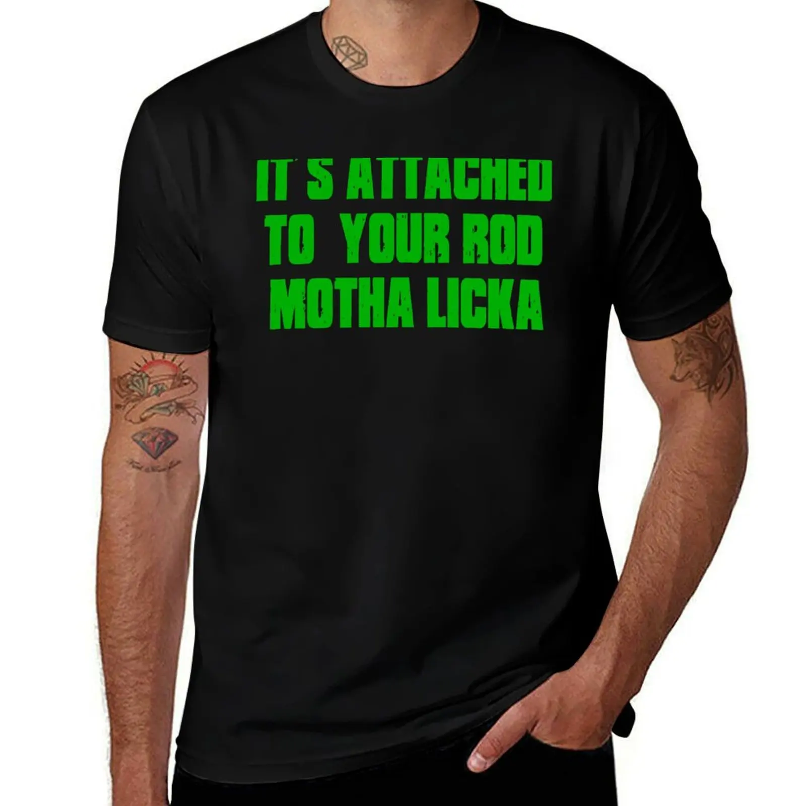 Its Attached To Your Rod Motha Licka - Old Gregg T-Shirt Festival Casual Short Sleeve T-Shirt