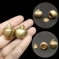 Brass Pendant Apple shape Jar/urn/bottle Pendant Can be opened Necklace/Keychain/Backpack/Car pendants Accessories