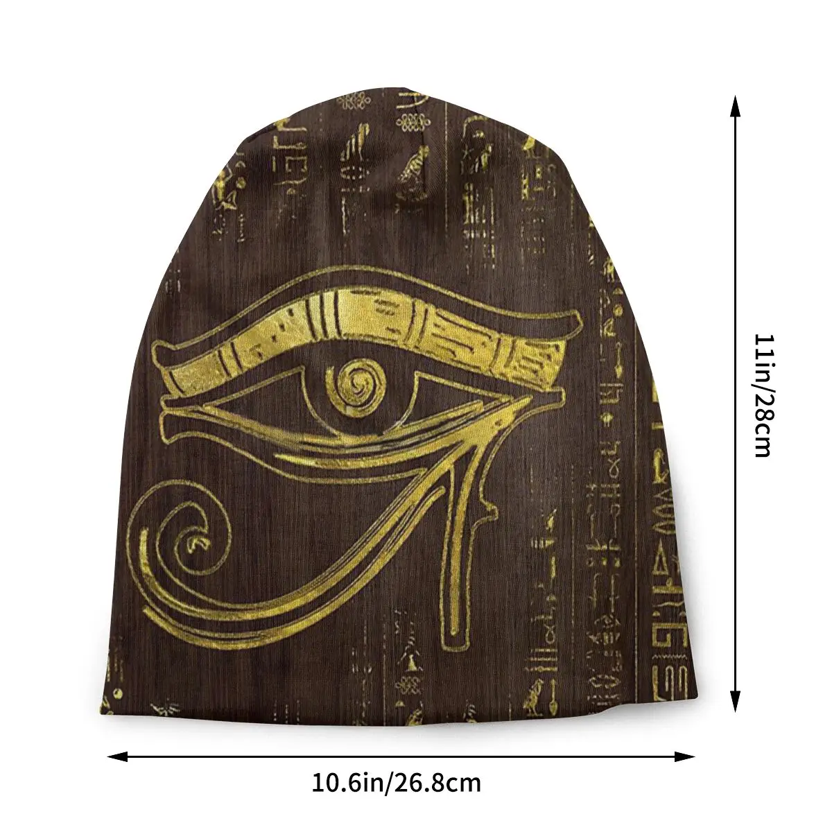 Eye Of Horus And Hieroglyphics Homme Autumn Spring Thin Skullies Beanies Ancient Egypt Egyptian Caps For Men Women Novelty Hats