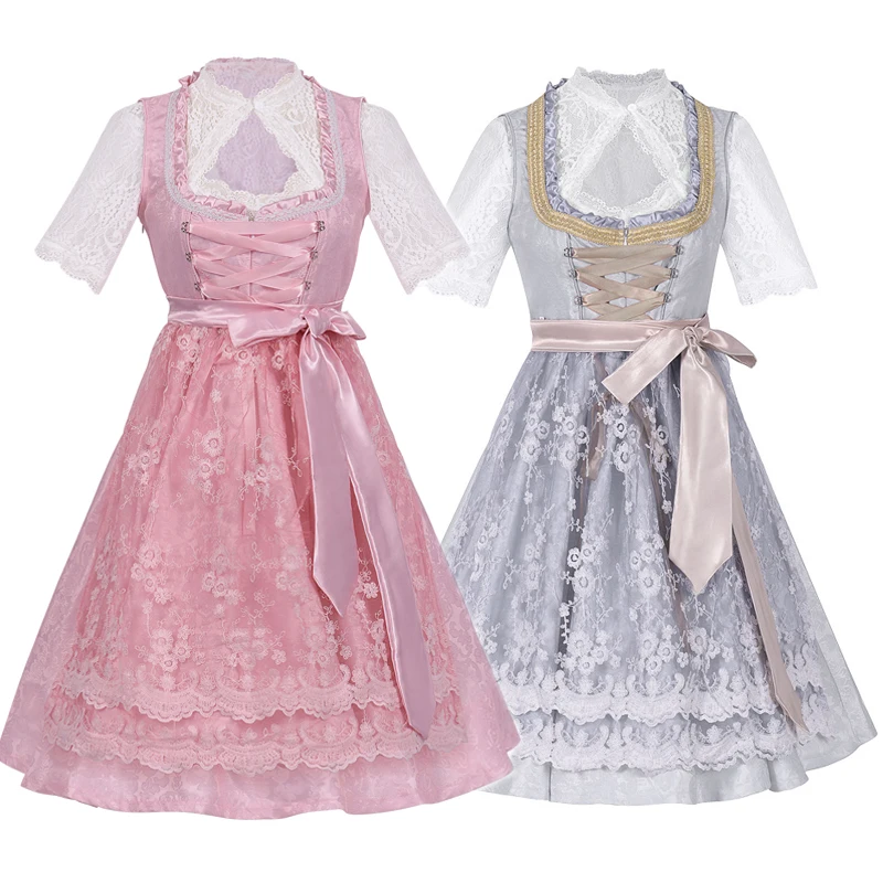 

Midi Traditional Oktoberfest Costumes Women German Bavarian Beer Girl Dirndl Dress Carnival Outfits Halloween Costumes for Women