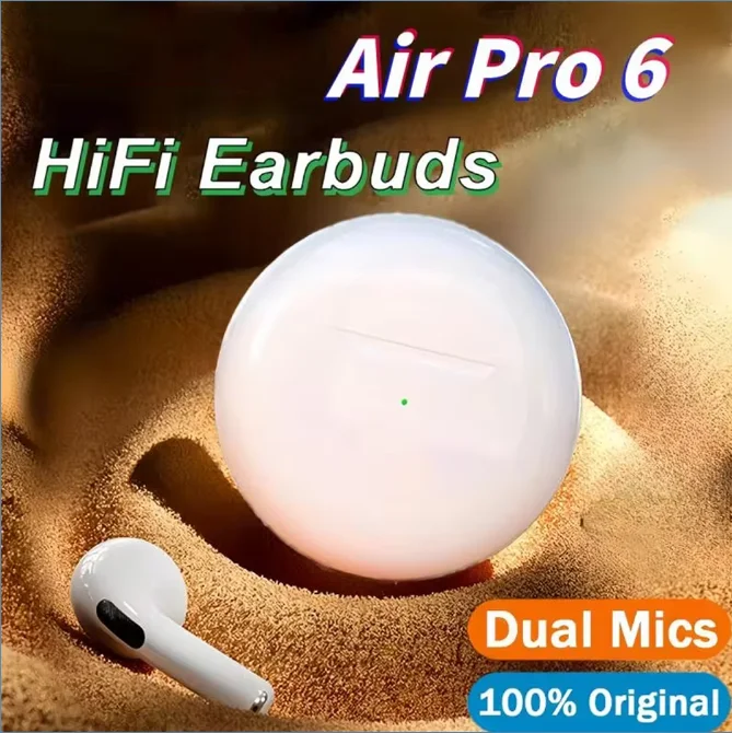 For Lenovo Air Pro 6 TWS Wireless Headphones Fone Bluetooth Earphones Mic Pods InEar Earpods Pro6 Earbuds Sport Headset Original