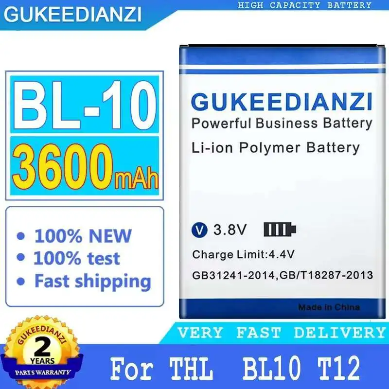 

3600Mah Premium Replacement Mobile Phone Battery For Thl BL-10 BL10 T12