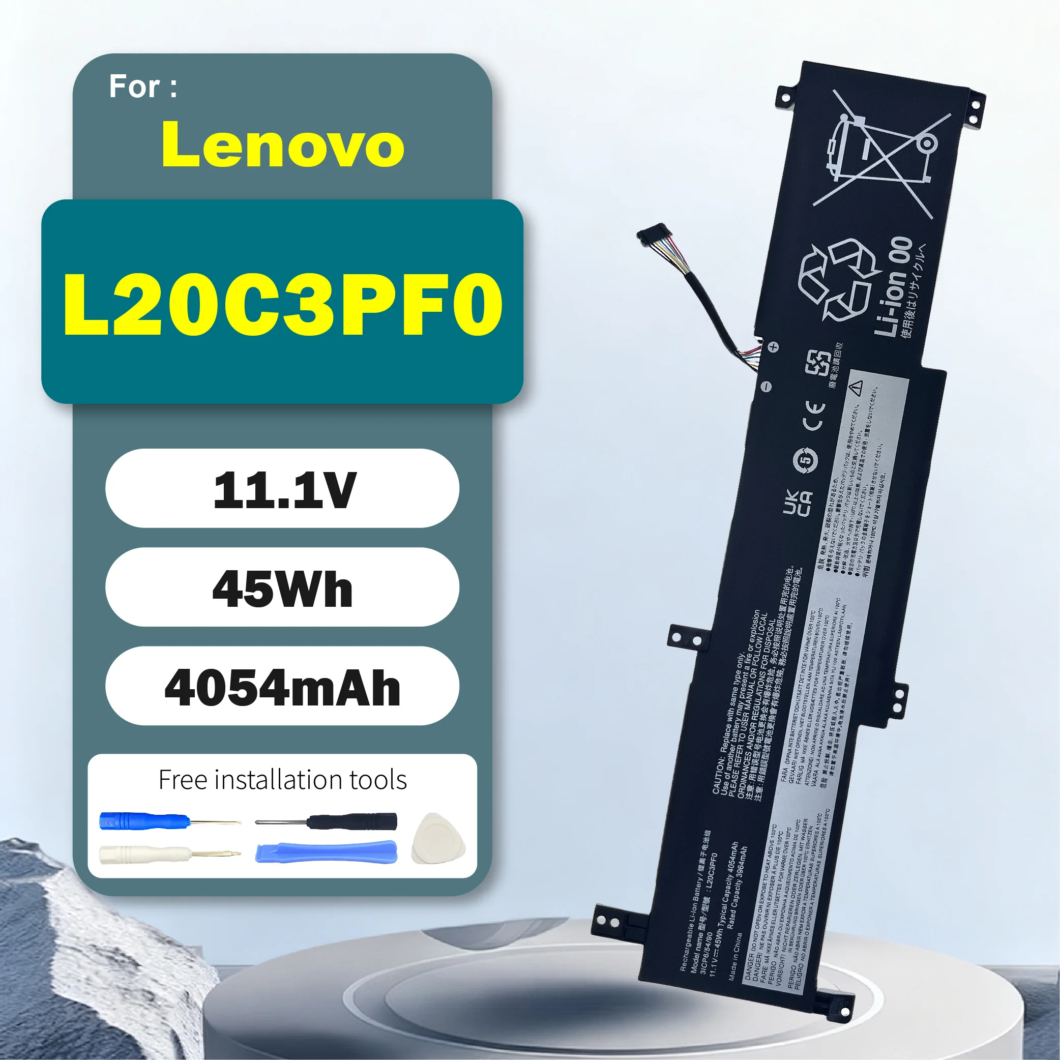 L20C3PF0 11.1V Battery for Lenovo IdeaPad 3 14ITL6 15ITL6 14ADA6 S14 G2-ITL G3-IAP V14 G2 G3 17ALC6 L20L3PF0 L20M3PF0