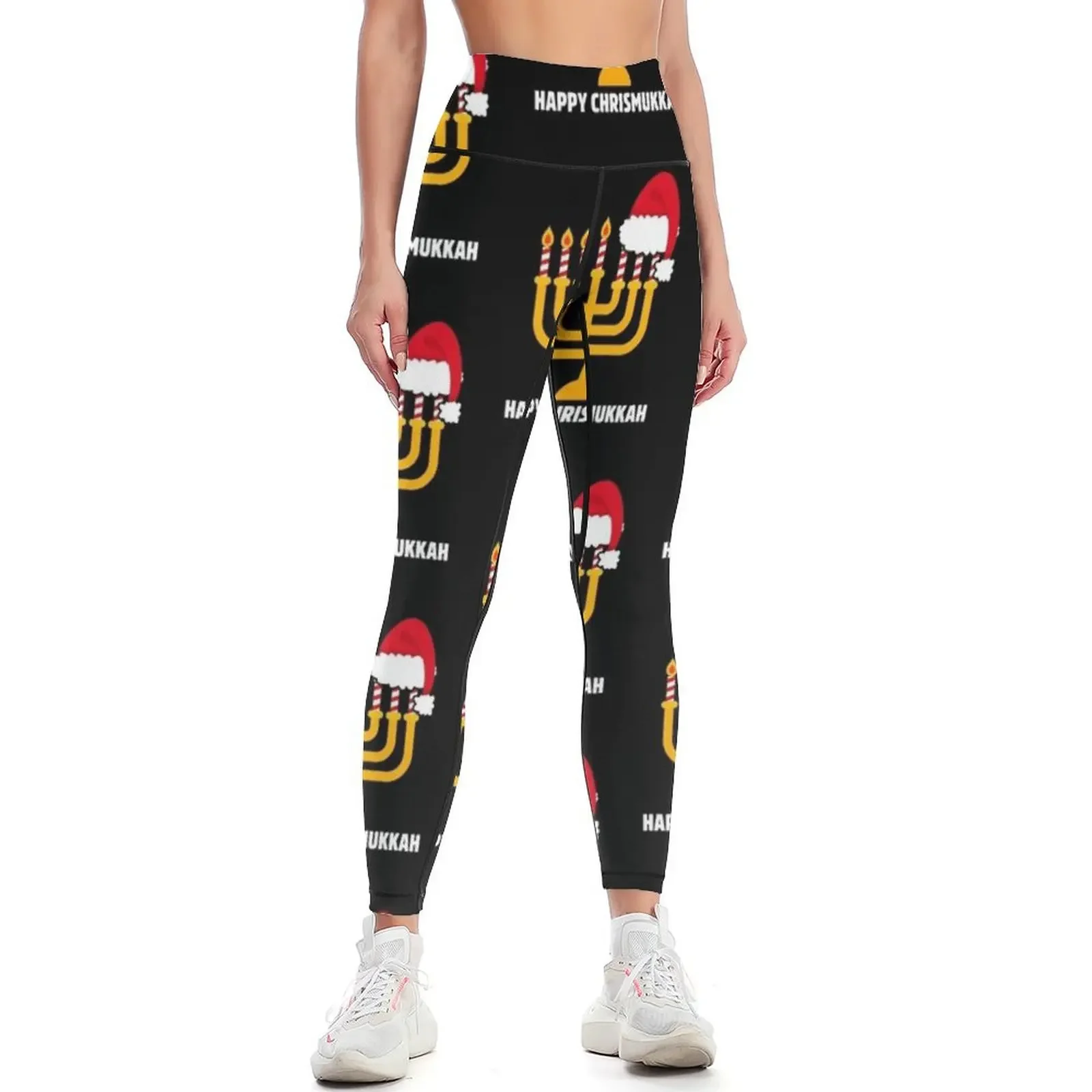 

Happy Chrismukkah Gift Leggings Women sportwear Fitness woman Women's sports pants Women's sports Womens Leggings