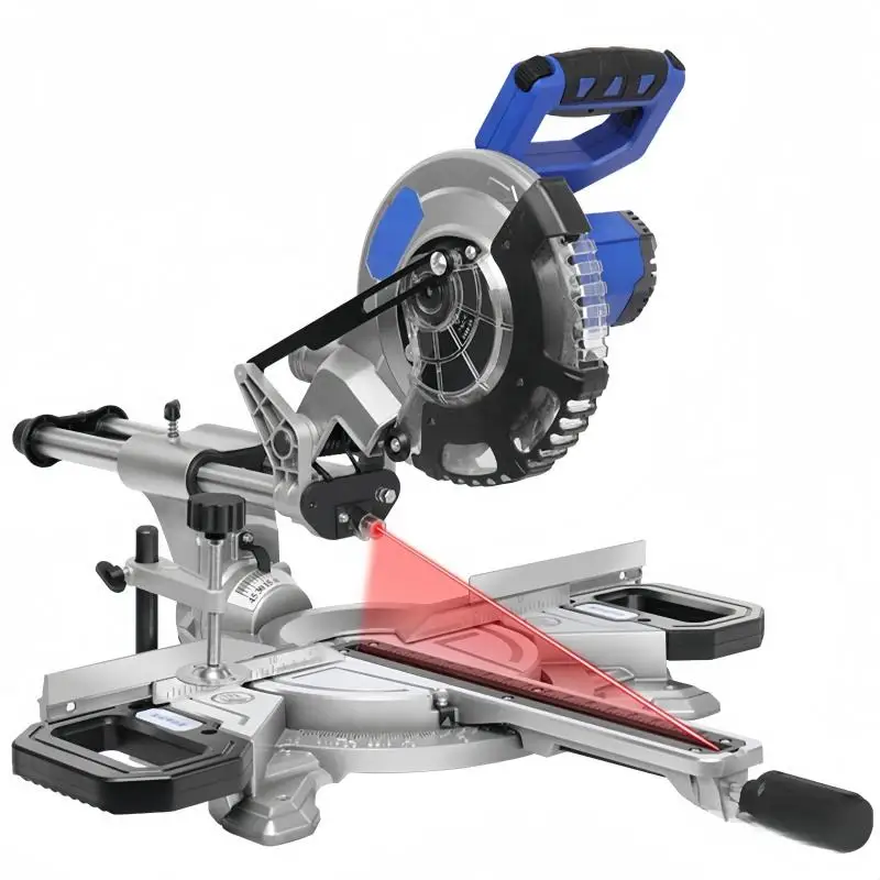 Brushless lithium battery tie rod saw wireless push-pull miter saw saw aluminum machine