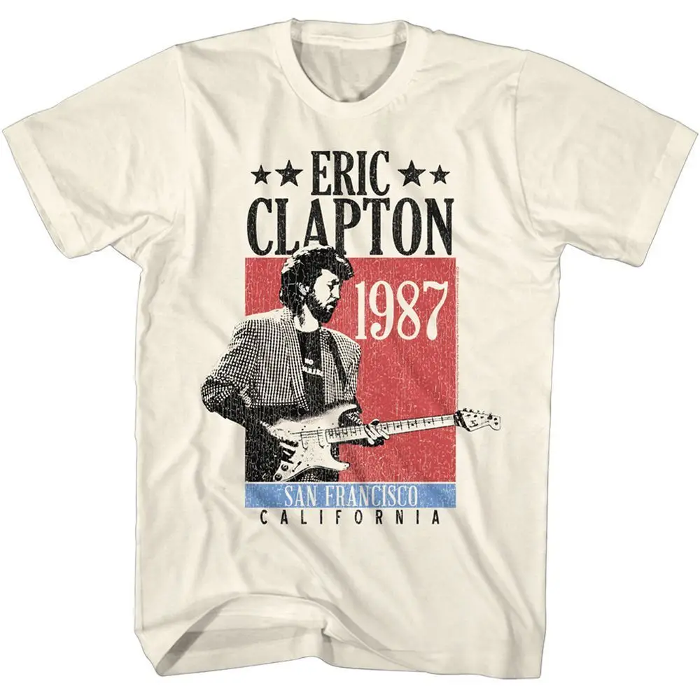 Eric Clapton San Francisco 1987 Adult T Shirt