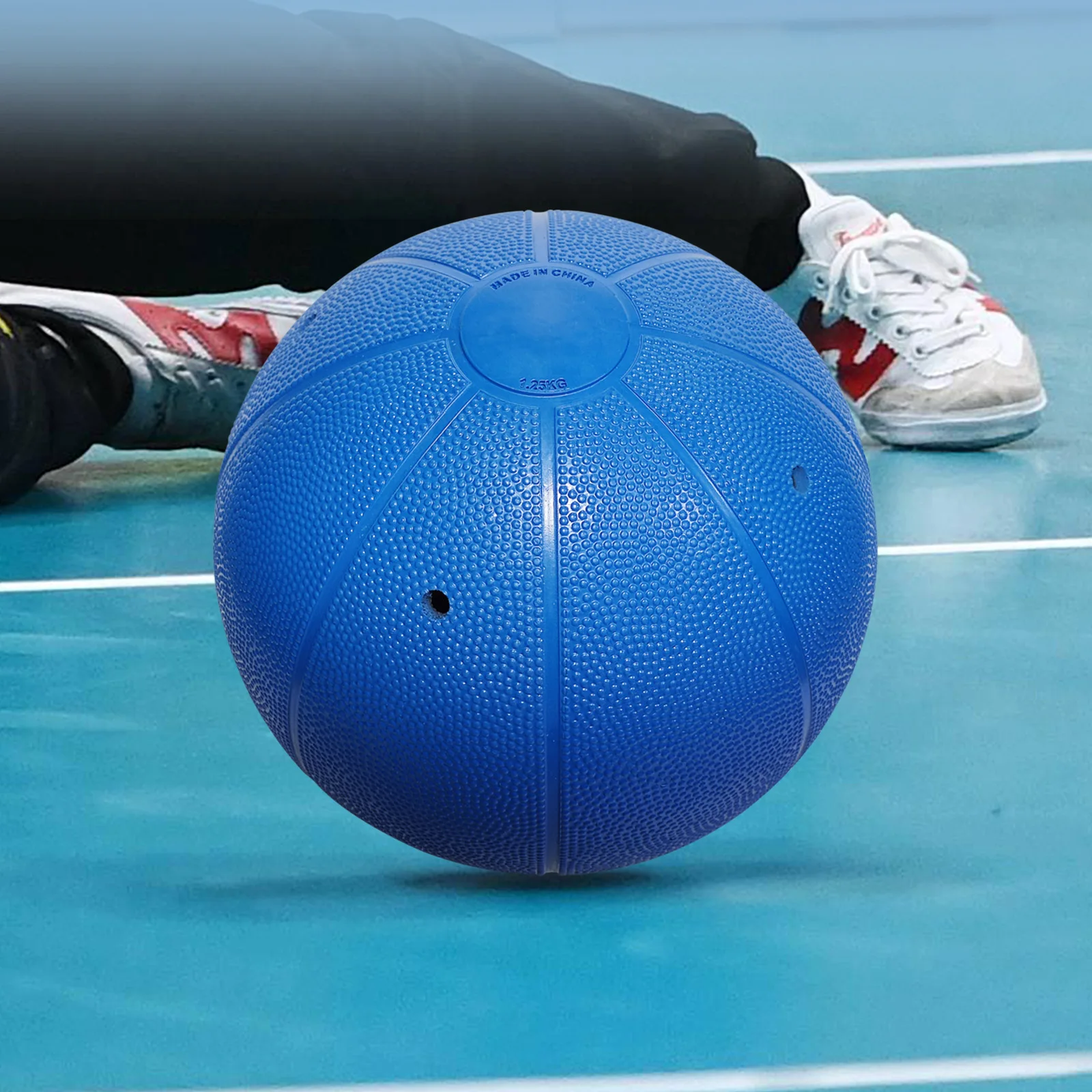 

Синие жалюзи Goalball, размер 7, с колокольчиками, чтобы сделать звук, используются для слепых матчей команды, Judge The Direction, спортивного мяча, мужчин и женщин