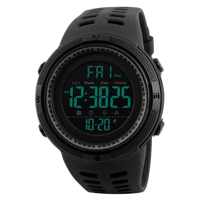 

Model 1251 Skmei Manual Sports wr50m Digital Watch Men's Wrist