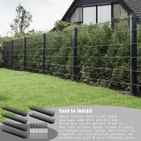Intruder Block Fence Heavy Duty Road Spikes 6x Pointed Fence Topper Reusable Home Security Blockers For Outdoor Animal Thieves
