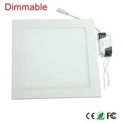 Thickness 3W/6W/9W/12W/15W LED downlight Square Dimmable LED panel / pannel light led ceiling Recessed fixtures lamp AC85-265V