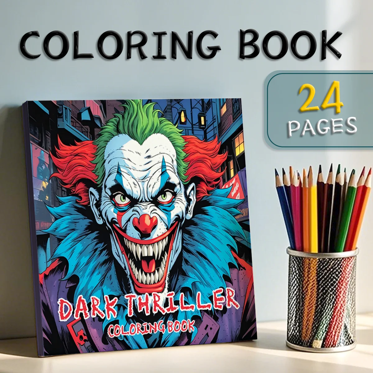 

Unique Cartoon Character Designs, Vibrant Makeup Illustrations, Creative Art Therapy for Stress Relief - Engaging Drawing Book