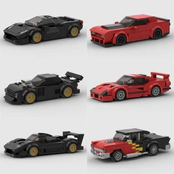 MOC F1 Speed Champions City Super Racer car model Building Blocks sports Kits Great Racing Technical Vehicle toys Old Classical