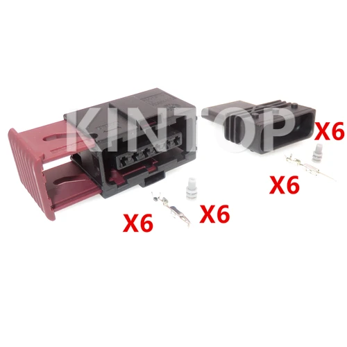 Imagen 2 del producto Juego de 6 pines para coche, piezas de enchufe de repuesto macho y hembra, 6-929264-2, 6-929265-2, enchufe de cableado de Pedal de acelerador electrónico, 1 Juego