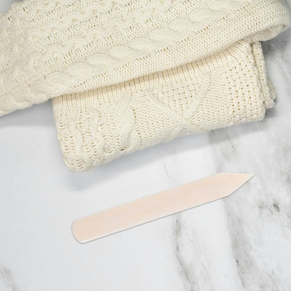 

4pcs Thickened Natural Bone Fabric Scraper For Heavy Duty Stain Removal Dry Cleaning Tool Clothes Burr Lint Pet Hair Remover