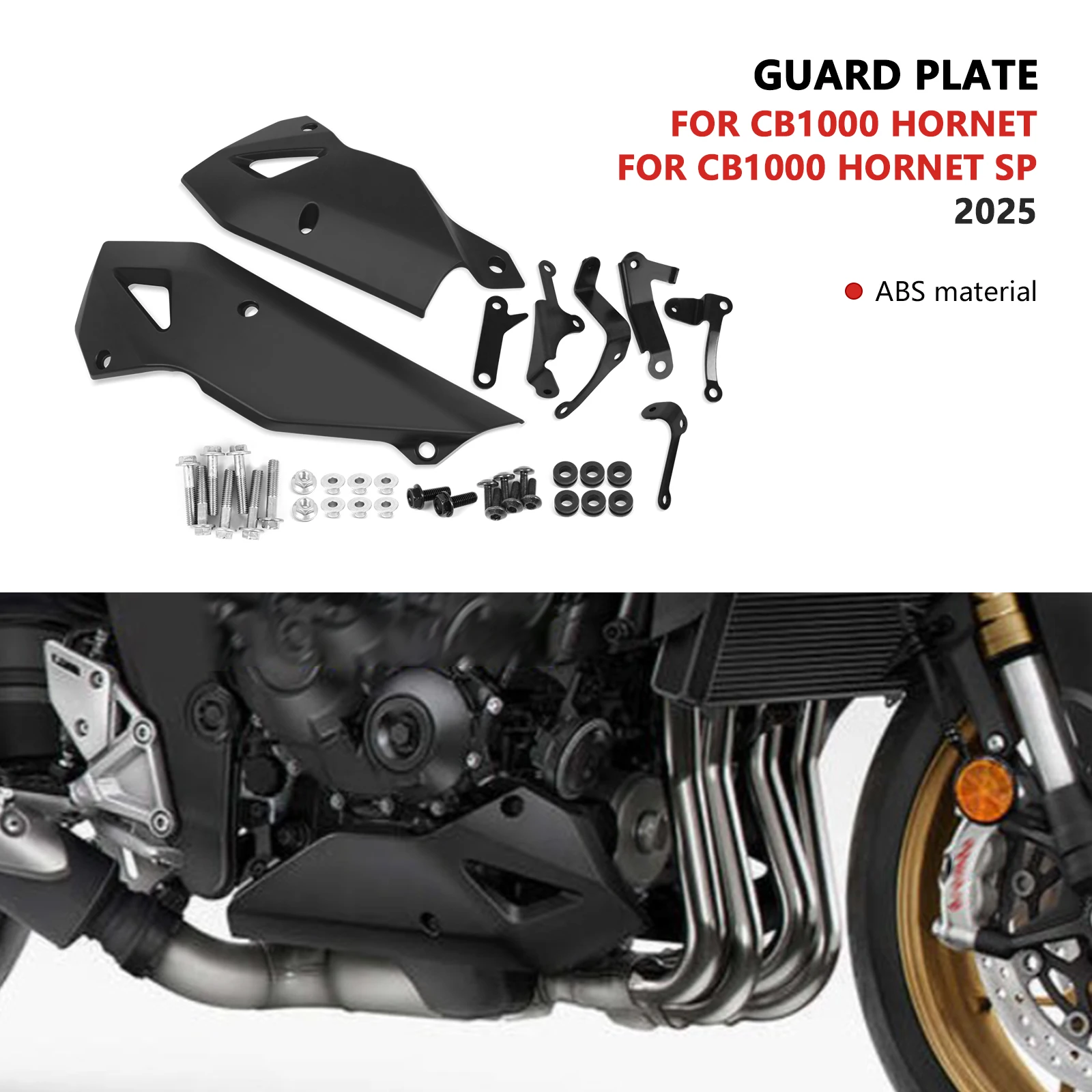 

For CB1000 Hornet 2025 CB 1000 Hornet SP 2025 Motorcycle Belly Pan Under Cowl Fairing Lower Protector Engine Spoiler