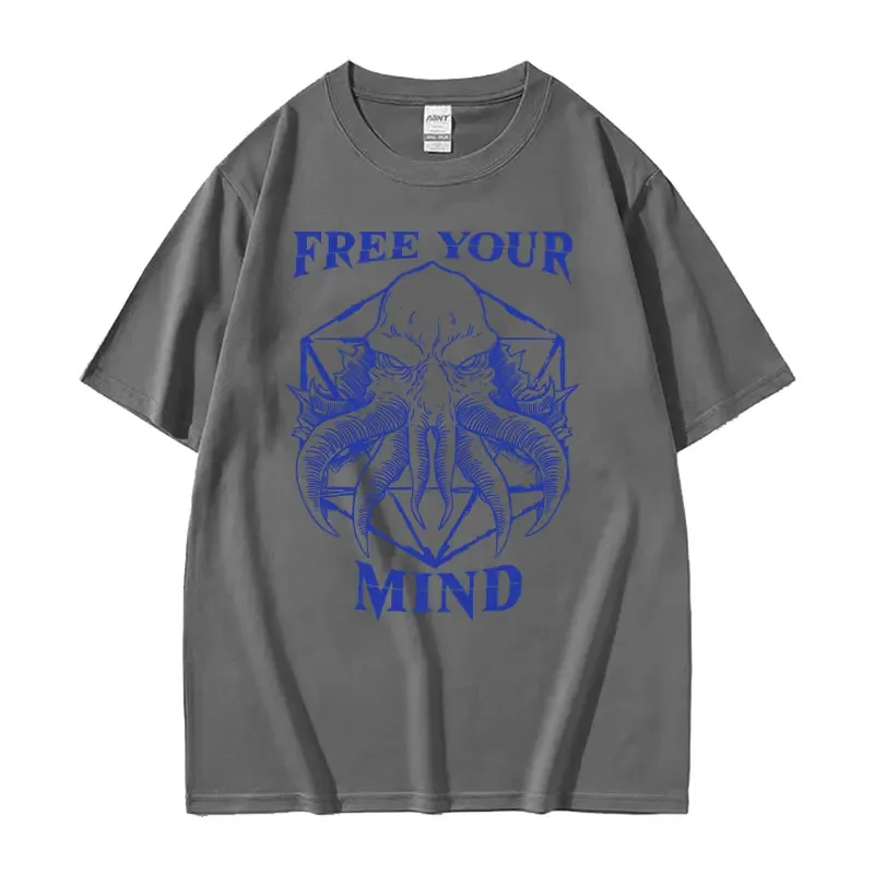 Limited Mind Flayer Baldur Gate 3 Graphic T Shirt abbigliamento uomo Fashion Cool Tshirt Unisex Casual Cotton T-Shirt manica corta