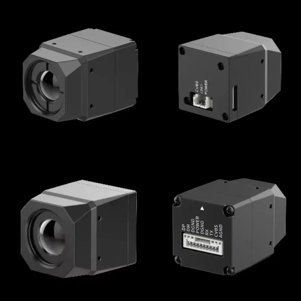 640x512 VOx thermal industrial camera, featuring a 9.1mm lens and CVBS analog output for night vision vision, suitable