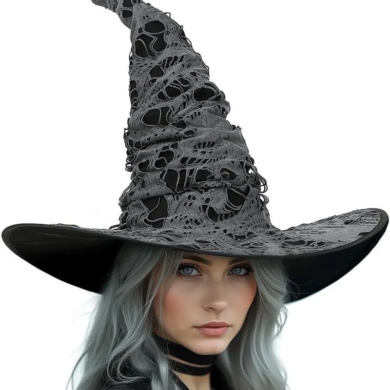 3pcs New Halloween Witch Set Dark Gothic Full Cosplay Outfit For Women Wizard Theme Party Role Play Dress Up