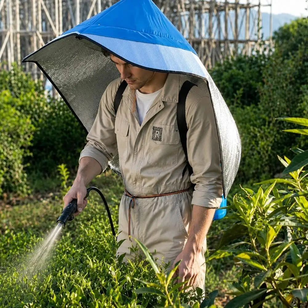 Wide Brim Sunshade Hat Rainproof Sun Protection Umbrella Cap Extra Large Breathable Sun Visor Cap For Outdoor Fishing